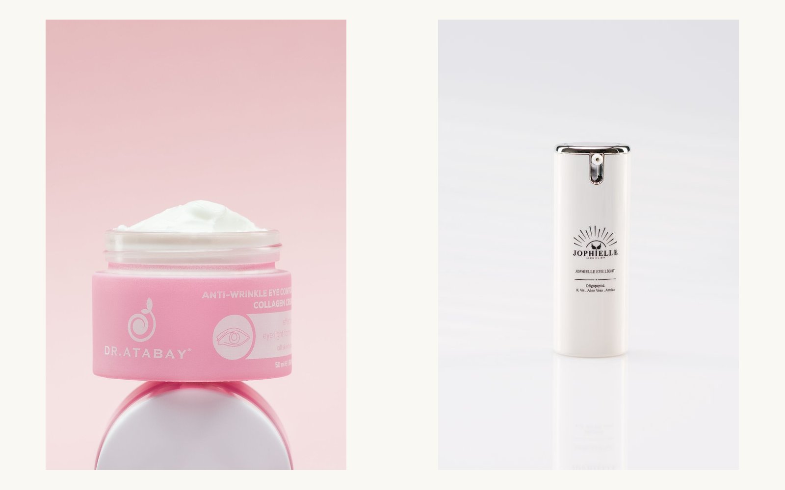 Dr. Atabay Collagen Eye Contour Cream and JOPHIELLE Eye Light Eye-Area Gel